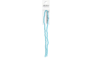 John Bead Crystal Lane Rondelle 7" 3x4mm - Opaque Blue