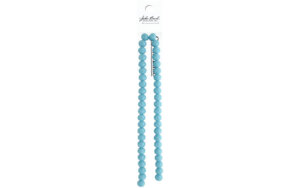 John Bead Crystal Lane Rondelle 7" 8x10mm - Opaque Blue