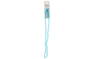 John Bead Crystal Lane Bicone 7" 4mm - Opaque Blue