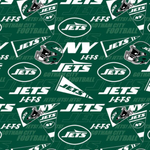 NFL New York Jets 44in wide 100% Cotton Pattern Fabric
