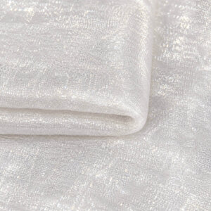 White - Shimmer Organza Fabric 56in 100% Polyester Princess Formal
