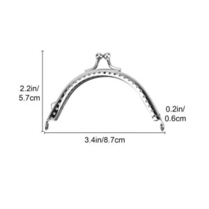 3.5in Rounded Purse Twist Lock Clasp Set