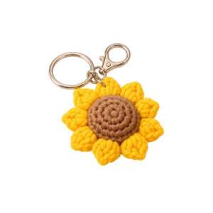 2inch Crochet Sunflower Keychain